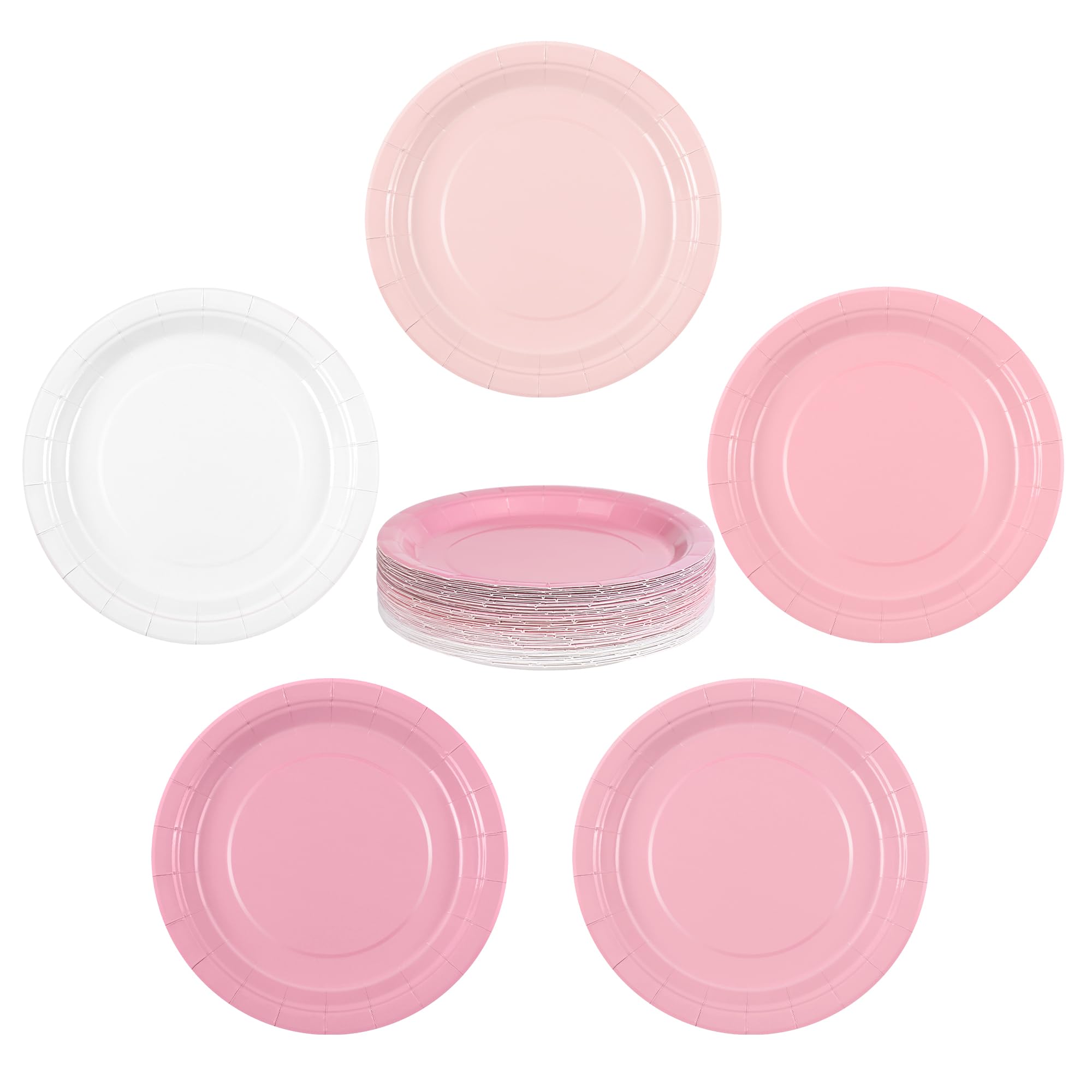 Photo 1 of ** does not come with all 60 **
Kochorie 60 Pieces Dusty Pink Disposable Paper Plates 9 Inch Heavy Duty Dinner Plates, Solid Color, Table Decorations Party Supplies for Birthdays, Weddings, Daily Use