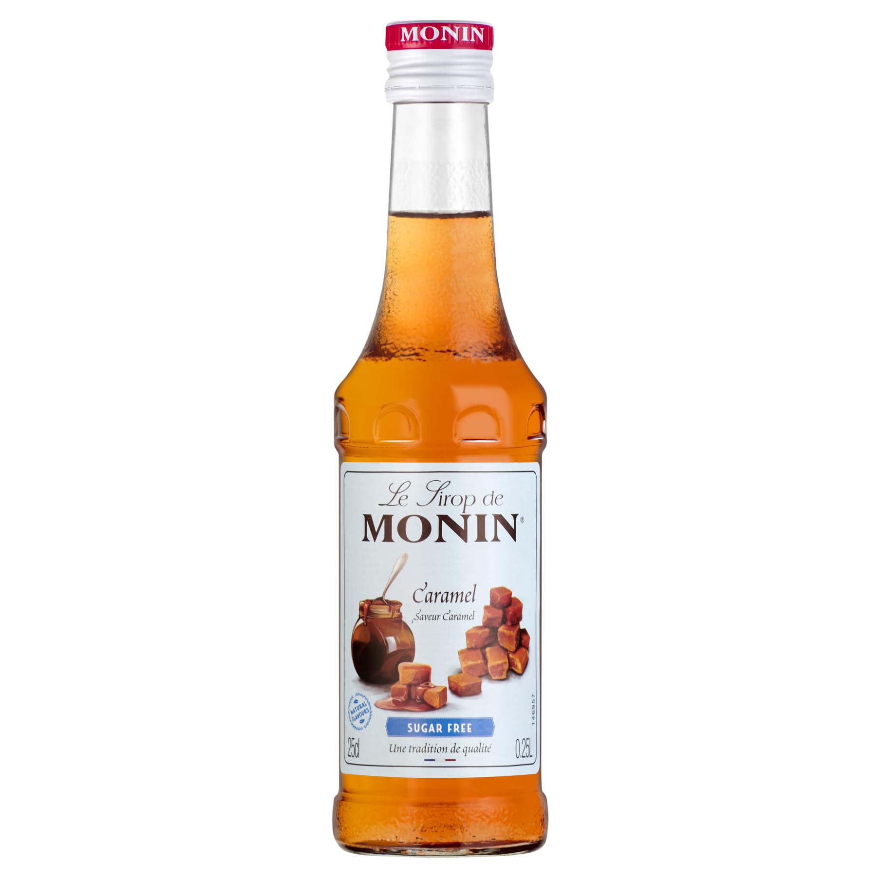 MONIN - Coffret collection sans sucre pour Boissons Chaudes - Caramel, Noisette et Vanille - 3x25cl