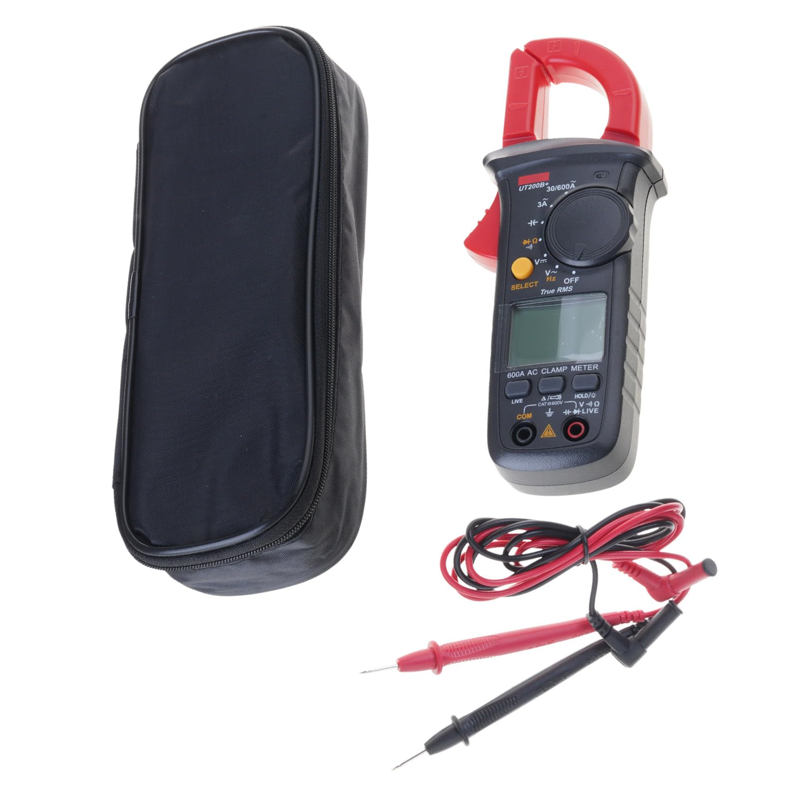 Digital Multimeter Measuring Diode Frequency Capacitance with Backlit Flashlight Current Voltages Meter Clamp Meter Voltmeter