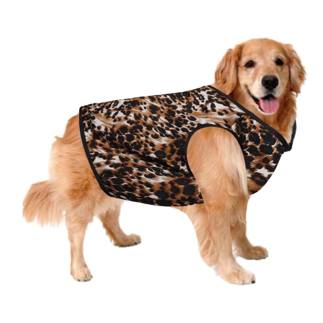 Sage Square Crazy Printed Dog T-Shirt, Trending Dog T-Shirt, Ultra Soft & Light Weight, Comfortable & Breathable Dog Apparel, Trendy Outfit (XXLarge - 28 inch) (Leopard Print) (B0B6WGDCM8) Amazon Price History, Amazon Price Tracker