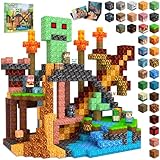 SSAWER Magnetische Bausteine Bauspielzeug 100 Pcs Magnetbausteine für Kinder...