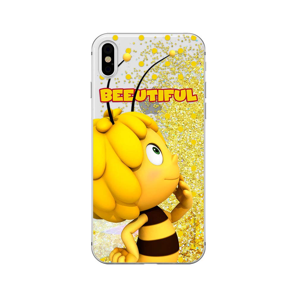 ERT GROUP Original Maya The Bee TPU Case for iPhone X, iPhone XS, Liquid Silicone Cover, Flexible and Slim, Protective for Screen, Shockproof and Anti-Scratch Phone Case