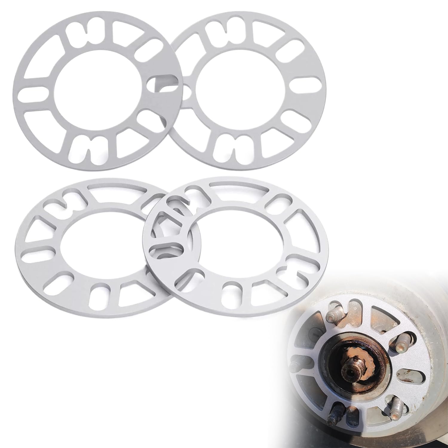 Distanziali In Alluminio 4 Pezzi – 30mm Per Disco, 60mm Per Asse – Per VW Touran (2010-2015) Con TÜV/ABE