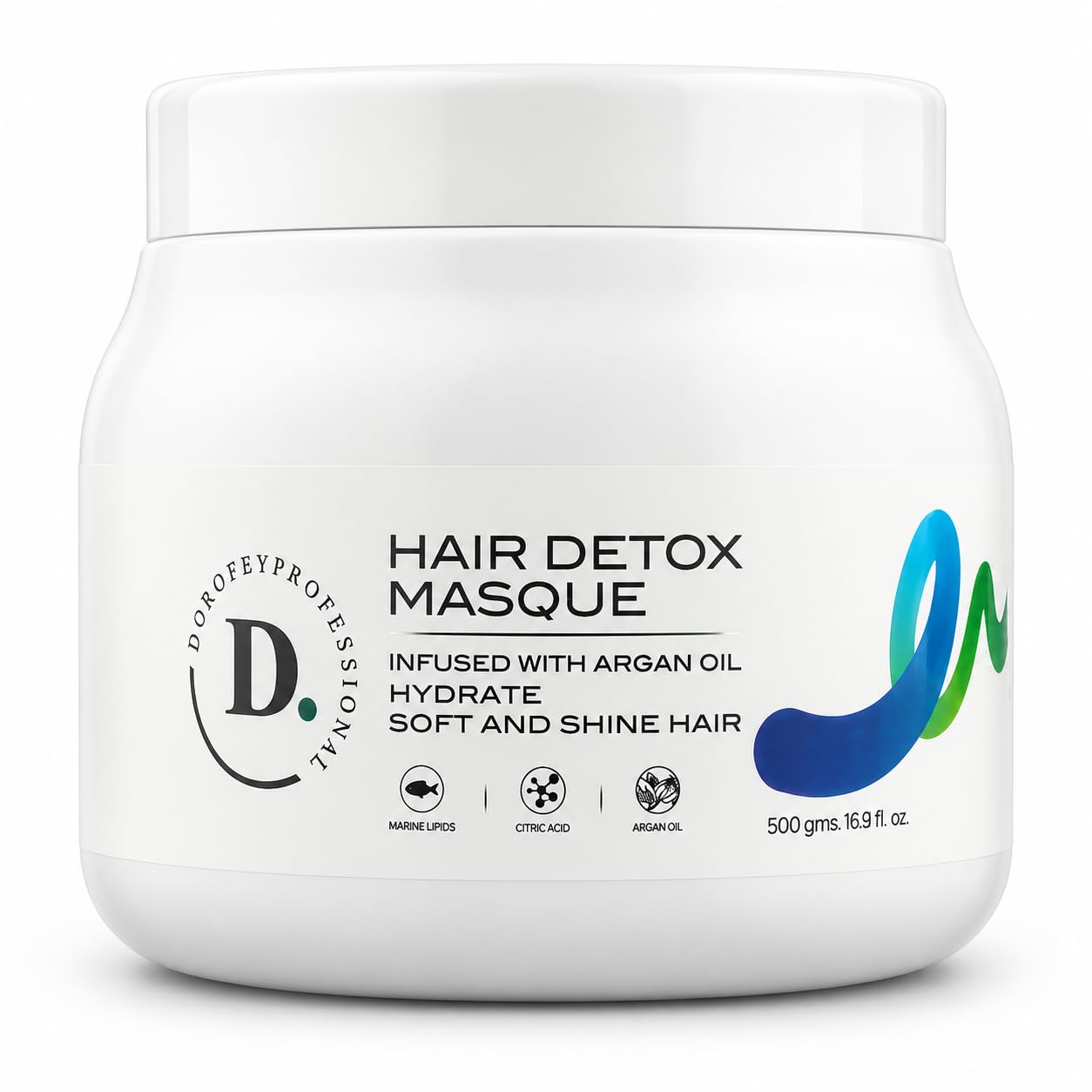 DOROFEY PROFESSIONAL Hair Masque Infused with Argan Oil| For Dry, Frizzy, Dull Damaged Hair| Sulfate Free 500ml, 1 Count-image-24