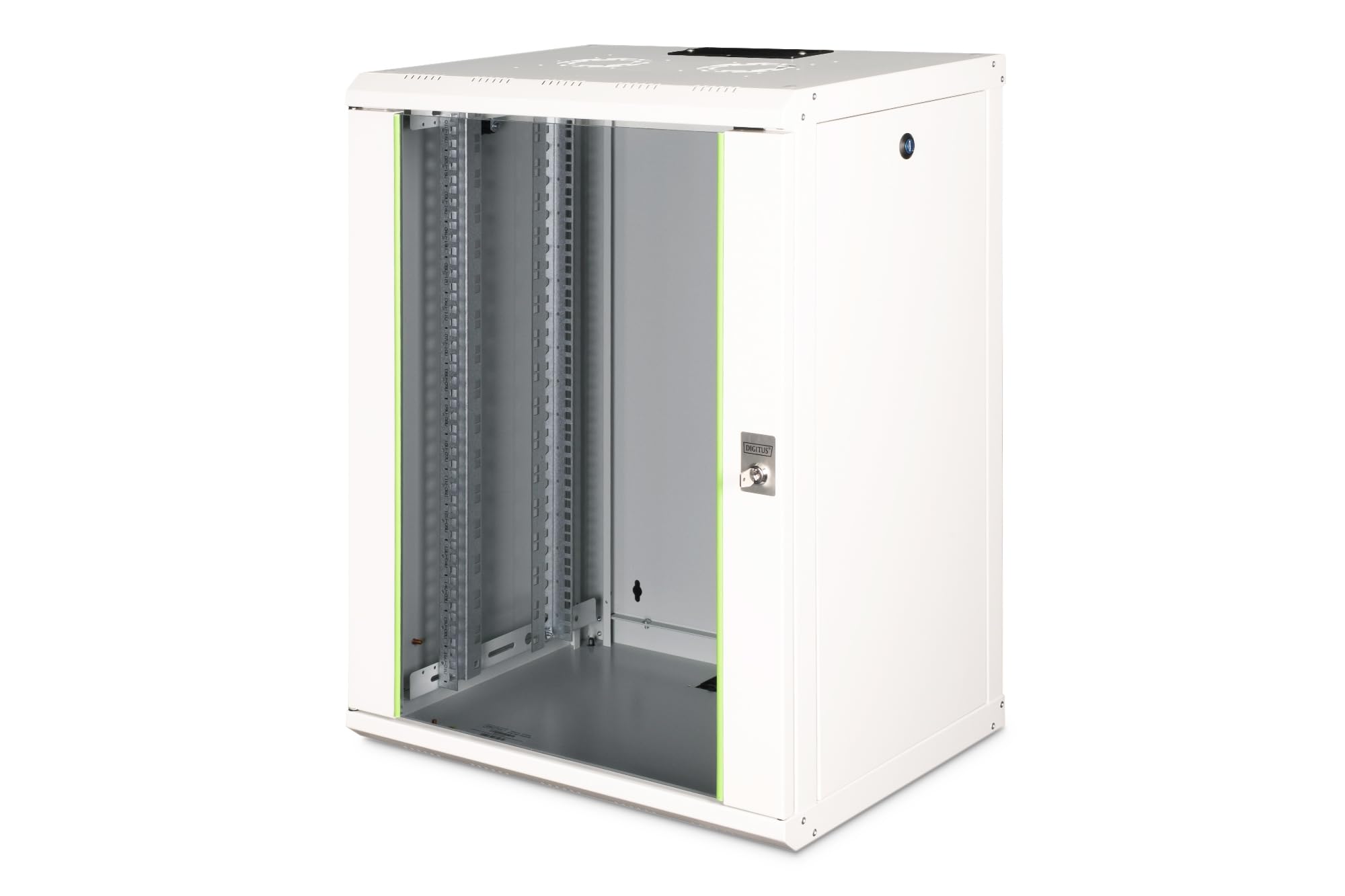 Network cabinet - 19-inch rack - 16U - Wall mounted - 450mm depth - load capacity 100kg - Unique Series - grey