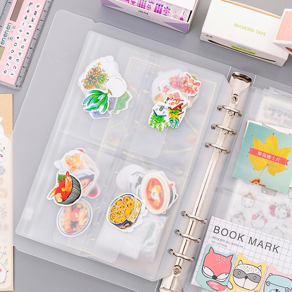 arriettycraft Fustelle da taglio Cartella per stencil, Cartella per scrapbooking, Fustelle da taglio, Organizzatore per adesivi trasparenti (Cartella di immagazzinaggio con 10 pagine