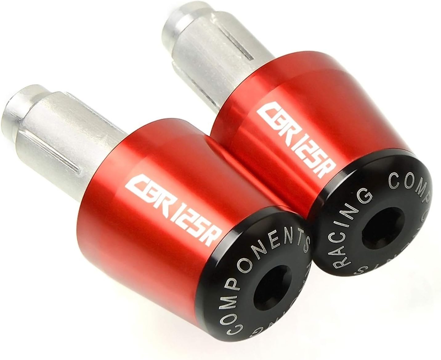 Motorcycle Handlebar Grips Bar Ends Slider Handle Bar Grip End Compatible With Hon Da CBR125R CBR 125R 2011-2014(Orange)