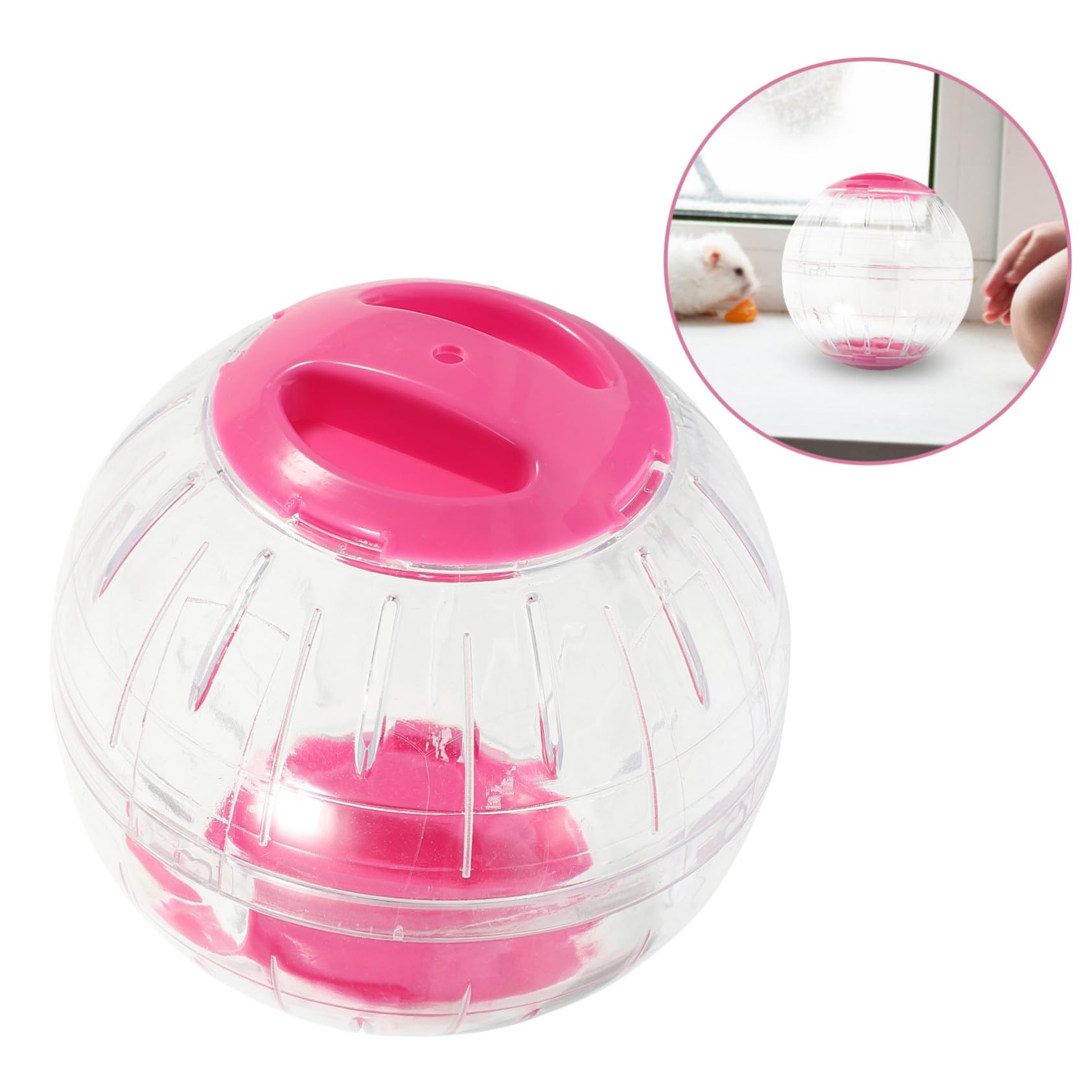 Balle D’Exercice pour Hamster Transparente Antievasion, Lot de 4