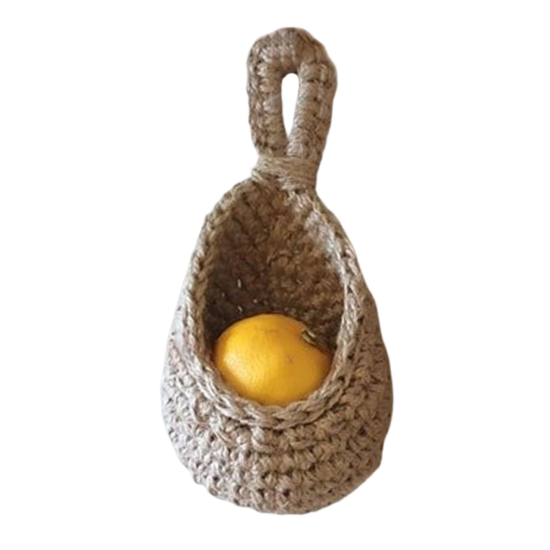 Lcarege Hanging Wall Basket Jute Storage Basket Vegetable Fruit Baskets for Kitchen Restaurant Vegetable Planters Style 1