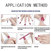 Vista 6 de Uñas postizas cuadradas cortas acrílicas azules falsas con diseños de rayas de flores, purpurina artificial, cubierta completa, pegamento en barra