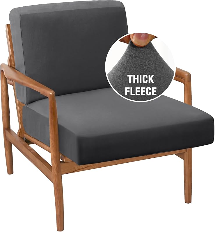 H.VERSAILTEX Funda de forro polar para silla (funda de cojín de asiento más funda de cojín de respaldo, gris) Paquete de manta de tejido con estampado de geometría clásica de polialgodón bohemio (1 paquete de 24 x 63 pulgadas, rojo óxido/negro)