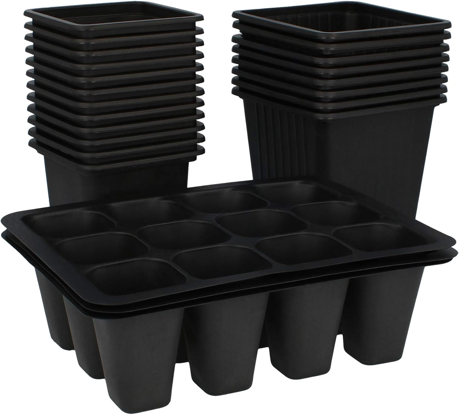 comfour® 23piece planting pots set for cultivation seedling pots