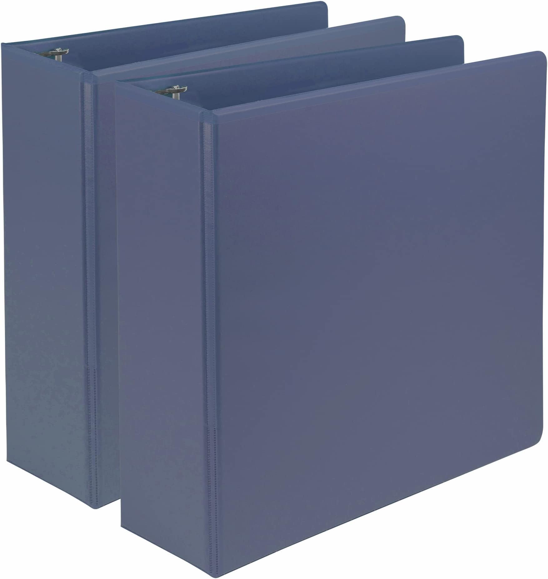 Samsill Earth's Choice, 3-Inch Durable D-Ring View Binder, USDA Certified Biobased, Eco-Friendly, Indigo Blue, 2 Count (Pack of 6)