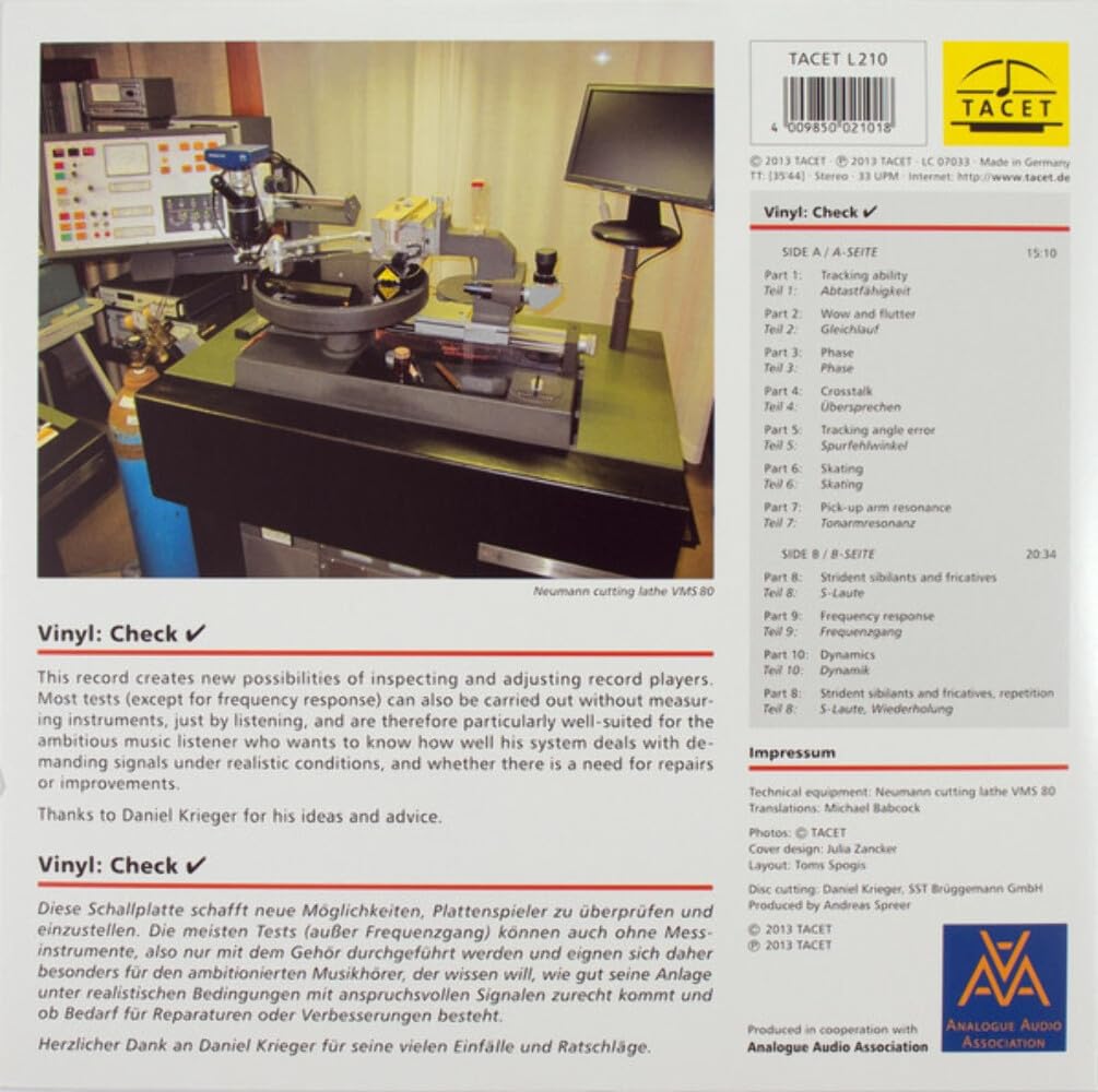 New Signals And Recordings To Test And Adjust Vinyl Equipmen