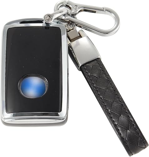Miniatura 1 de Aideco Compatible con funda para llavero Mazda con cordón de cuero, funda protectora para llave de automóvil para Mazda 3 2019-2022, Mazda CX-5,