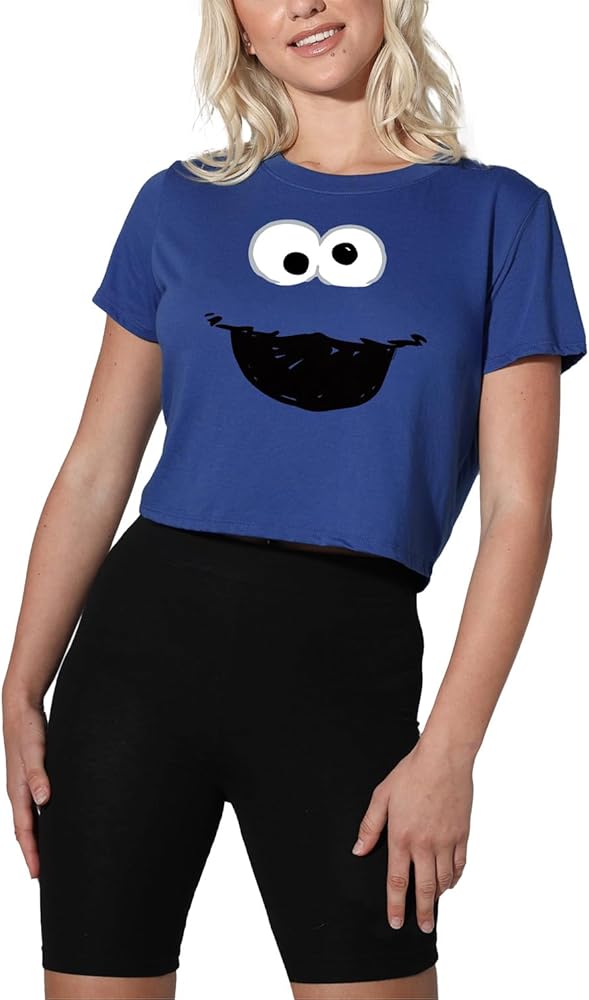 Amazon.com: Sesame Street Cookie Monster Crayon Sketch Women's