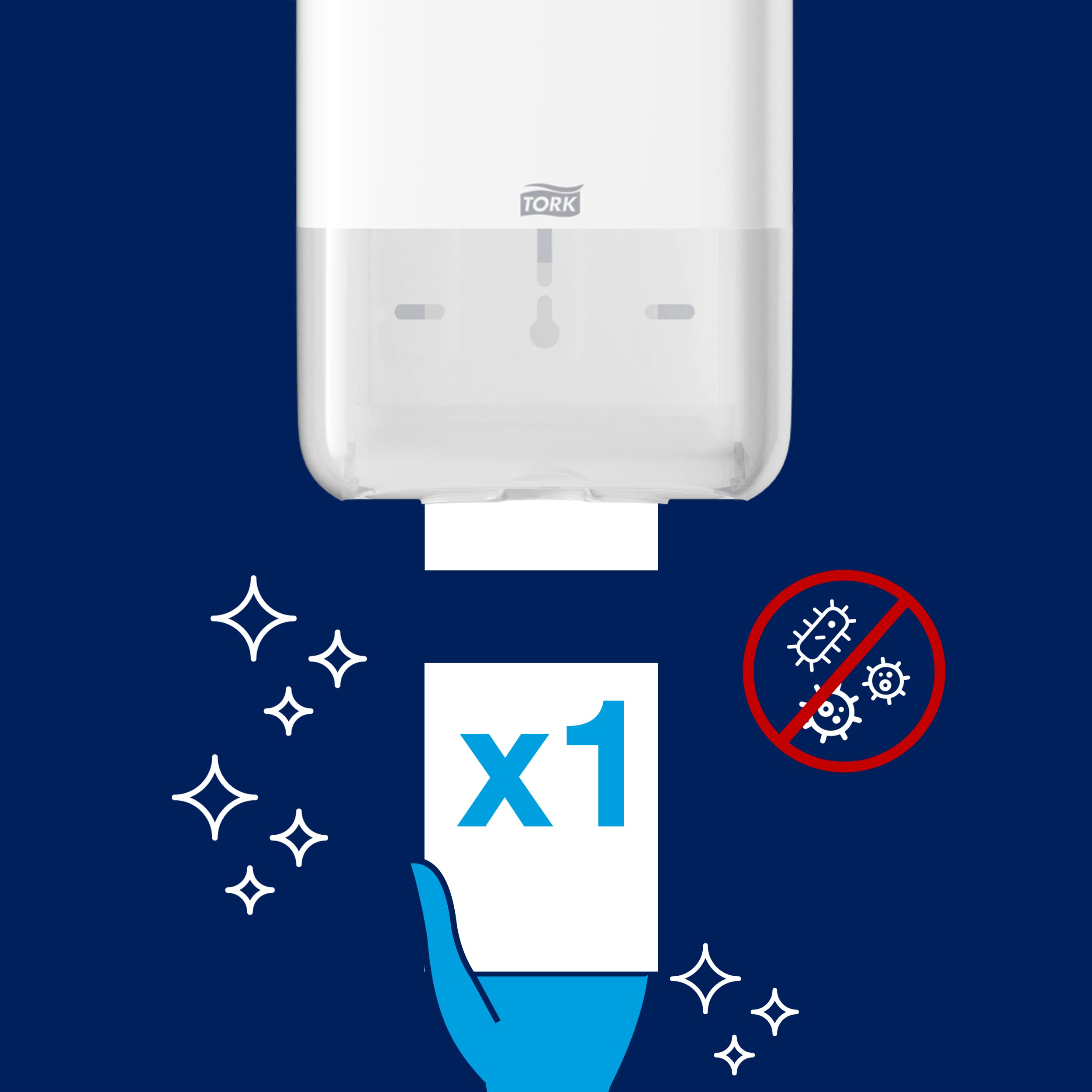 Tork Papel Higiénico Suave Plegado Blanco T3, de calidad , 2 capas, 30×252 servicios, 114273