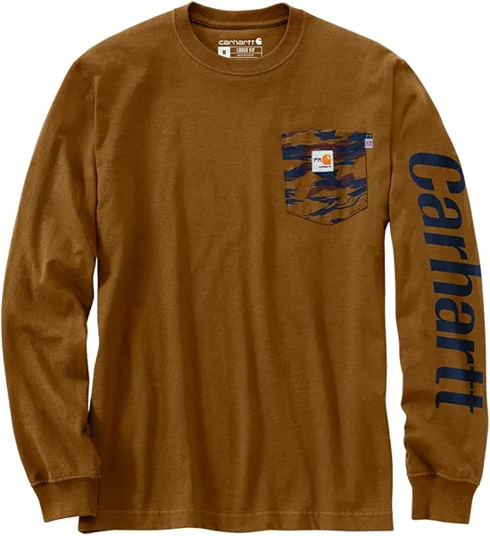 Carhartt Men's 106617 Flame Resistant Force Loose Fit Lightweight Camo Graphic