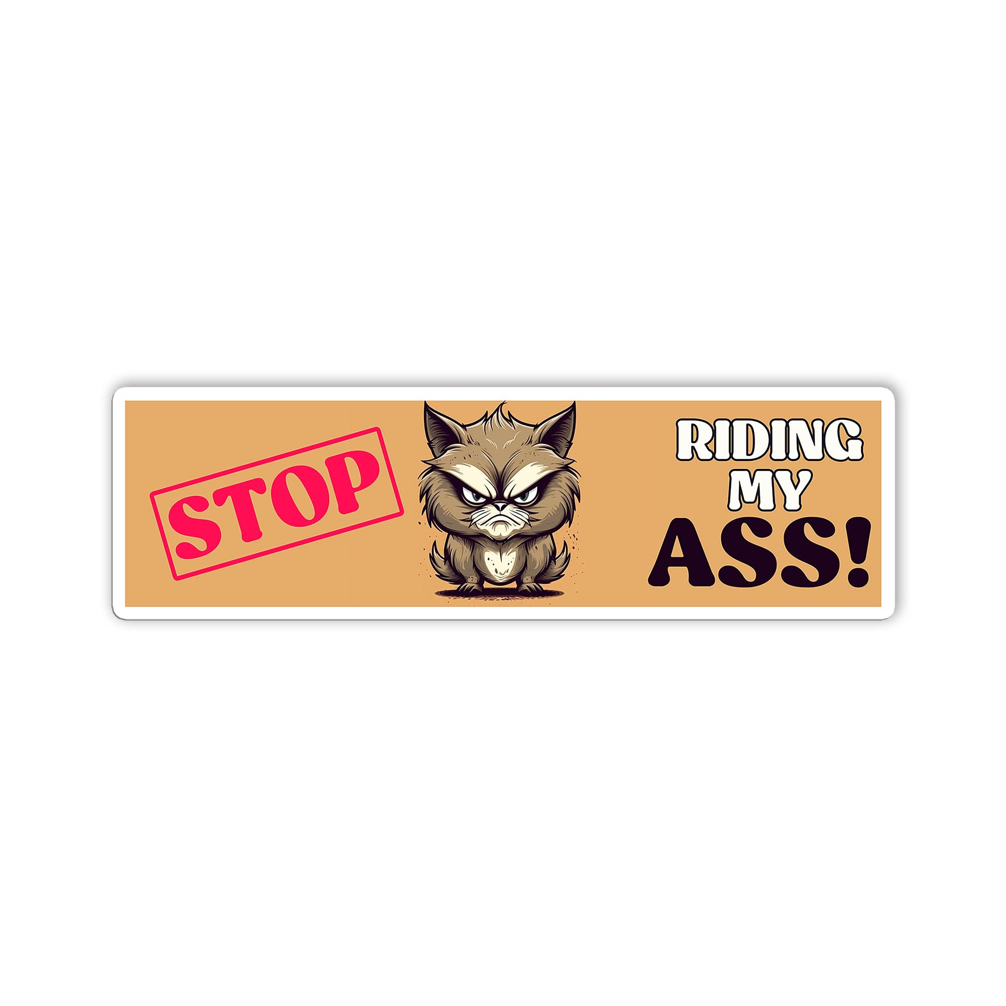 Funny Warning Bumper Sticker - You Are Getting On My Nerves Decal 3x6 Inches