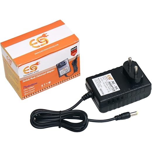 Electronic Spices 12V DC Power Supply Adapter 5mm