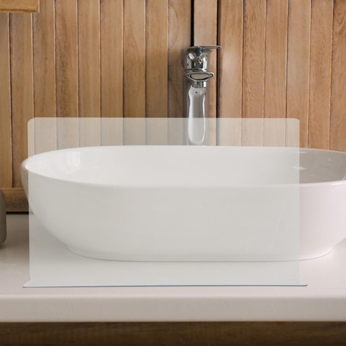 BESPORTBLE Bathtub Splash Guard and Tub Corner Water Barrier, 2pcs PVC Bathroom Splashing Guards, Spatter Preventer for Shower and Bathtub Floor Protection