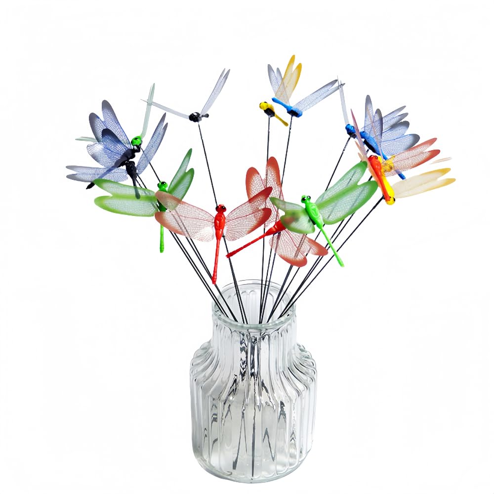 Photo 1 of ***MISSING PIECES***
XIZHI 40 Pcs 3D Artificial Dragonfly Stakes Garden Ornaments Dragonfly Garden Decor for Indoor Outdoor Planter Miniature Fairy Garden Decoration,Yellow,Blue,Green,Red