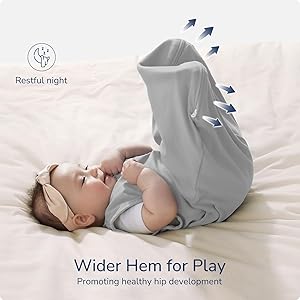 usbettas Baby Sleep Sack, 1.0 Tog Supersoft Thermostatic Cotton Toddler Sleeping Sack for Babies Infant, 2-Way Zipper Baby Wearable Blanket for All Season