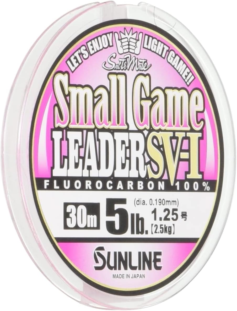 SUNLINE SV-I Leader, Saltimate, Small Game Reader, Fluorocarbon 98.4 ft (30 m), Magical Pink