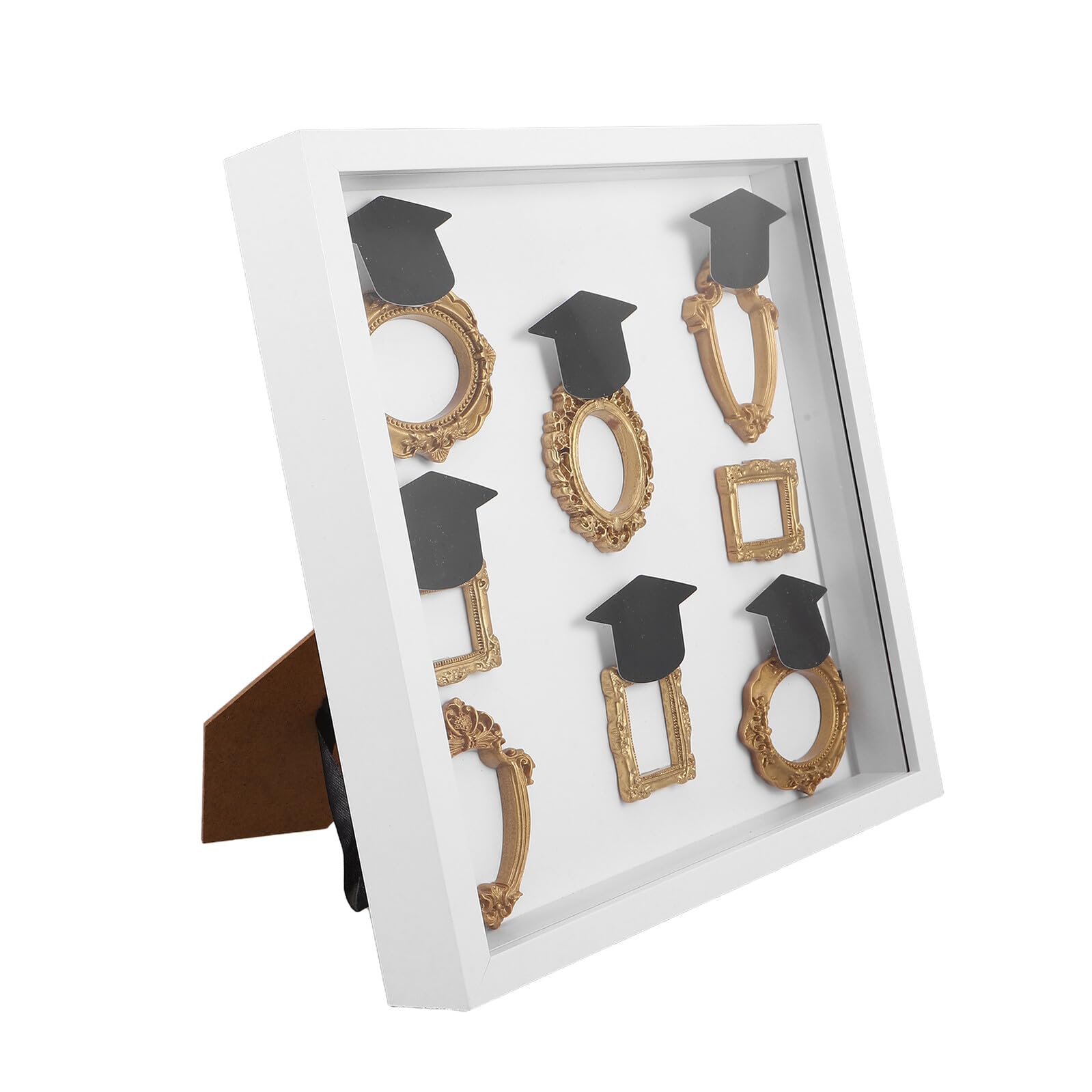 Boîte Silhouette Musée DIY SUPVOX Cadre Blanc 25x25 pour Souvenir de Remise de Diplôme