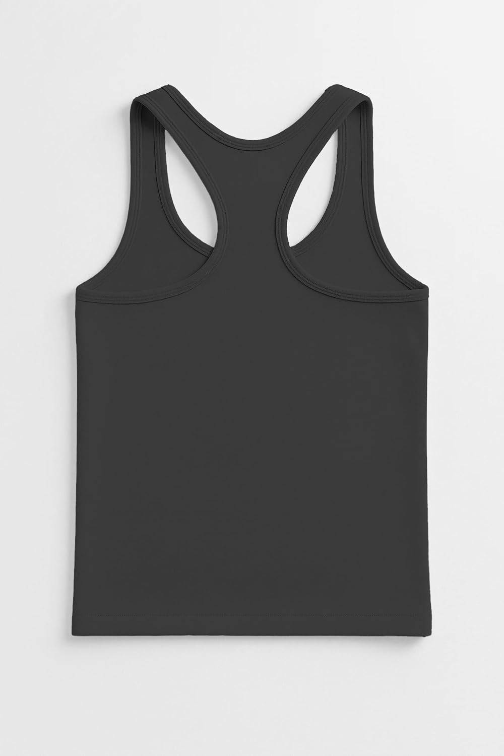 Kurve Premium Girls Seamless Supersoft Wide Strap Comfortable Racerback Tank (Made with Love in The USA)