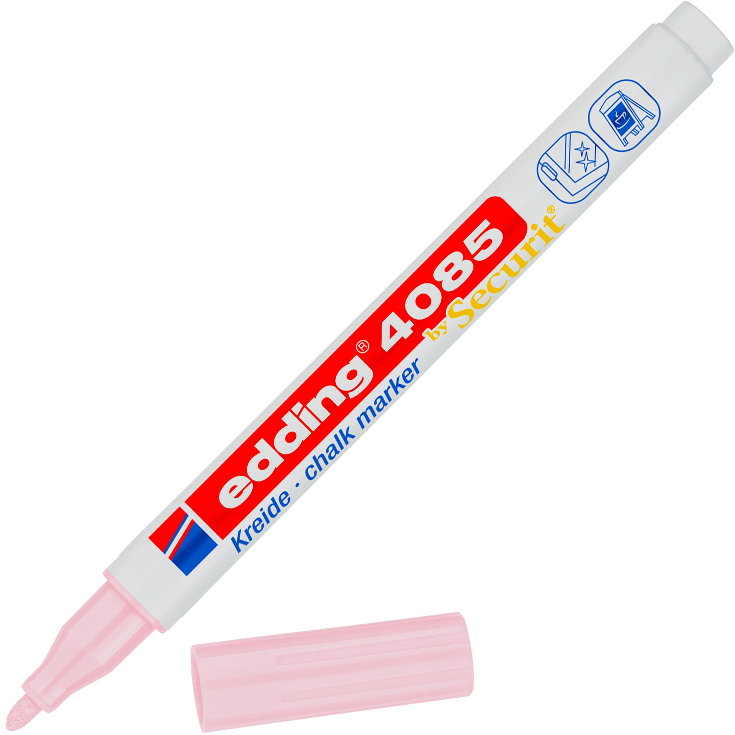 Edding 4085 likit tebeşir kalemi, pastel pembe