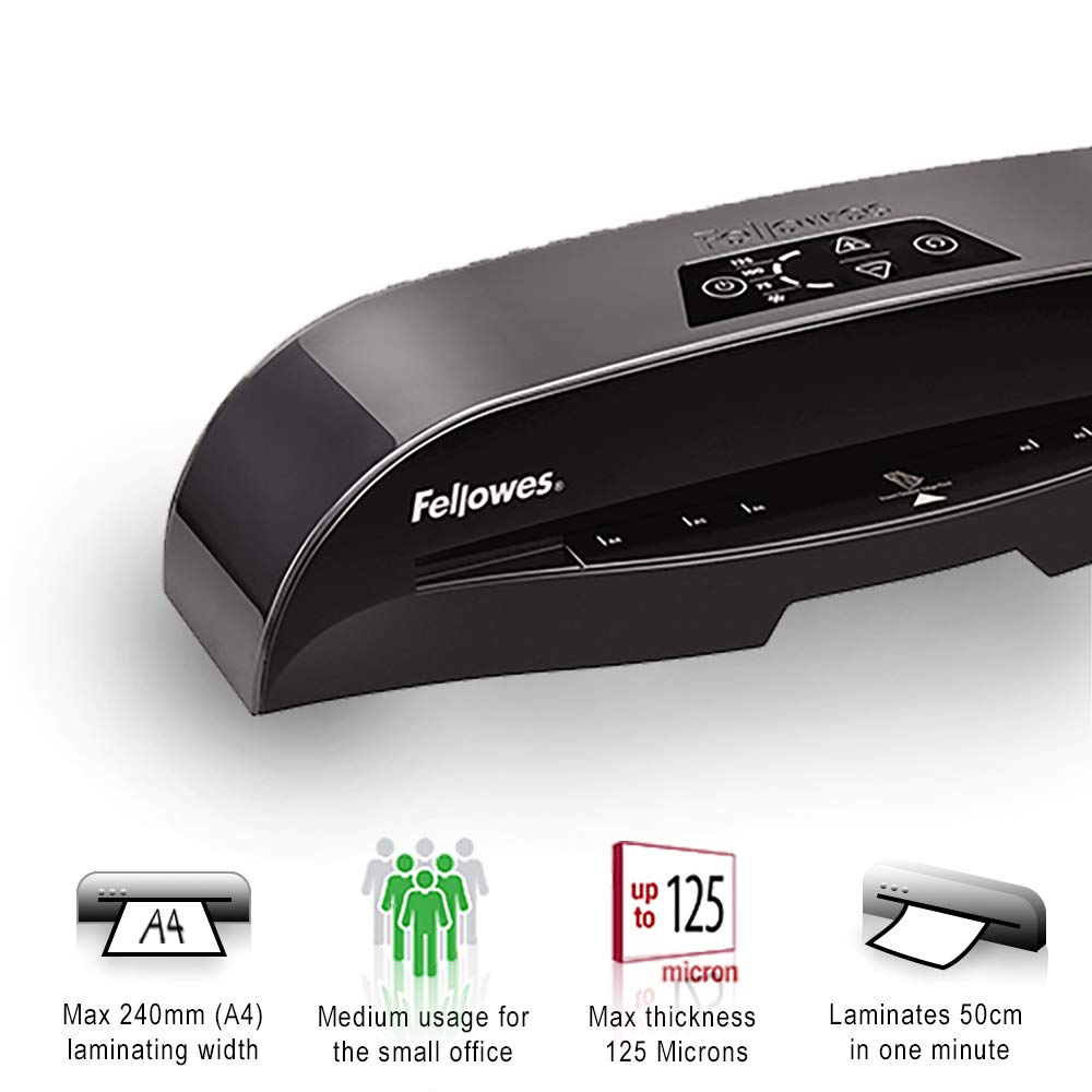 Fellowes Calibre A4 Cold/hot laminator 500 mm/min Nero