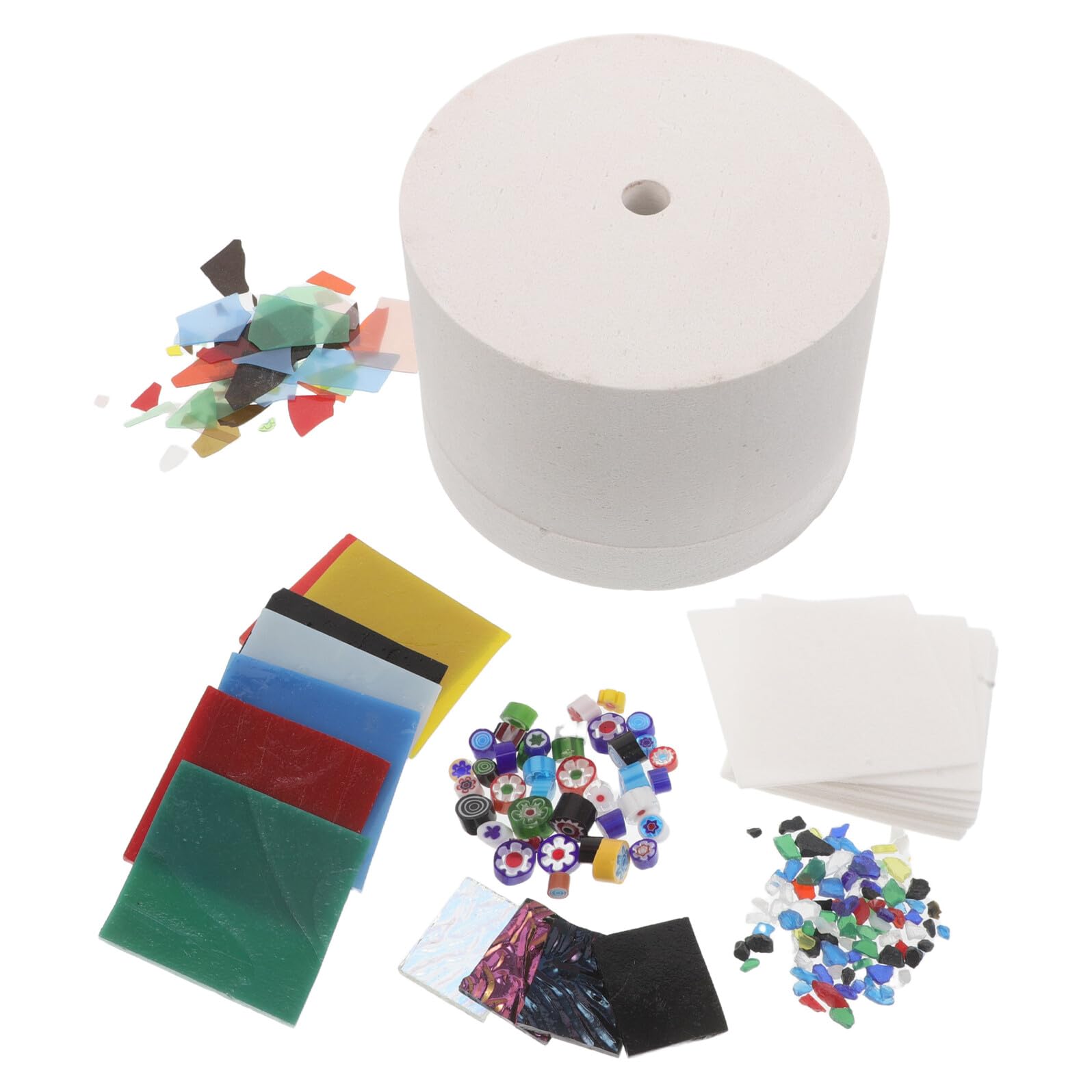 Holibanna Set Forno a Microonde per Vetro Fusibile con Isolamento Termico, Mini Forno per Ceramica e Gioielli Fai da Te, Kit Compatto per Progetti di Vetrofusione e Artigianato Creativo