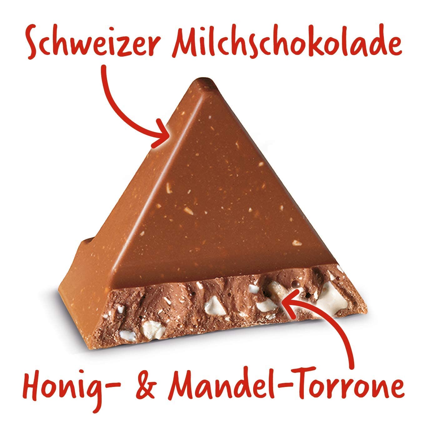 Toblerone Vollmilchschokolade mit Honig & Mandelnougat, 20 x 100 g