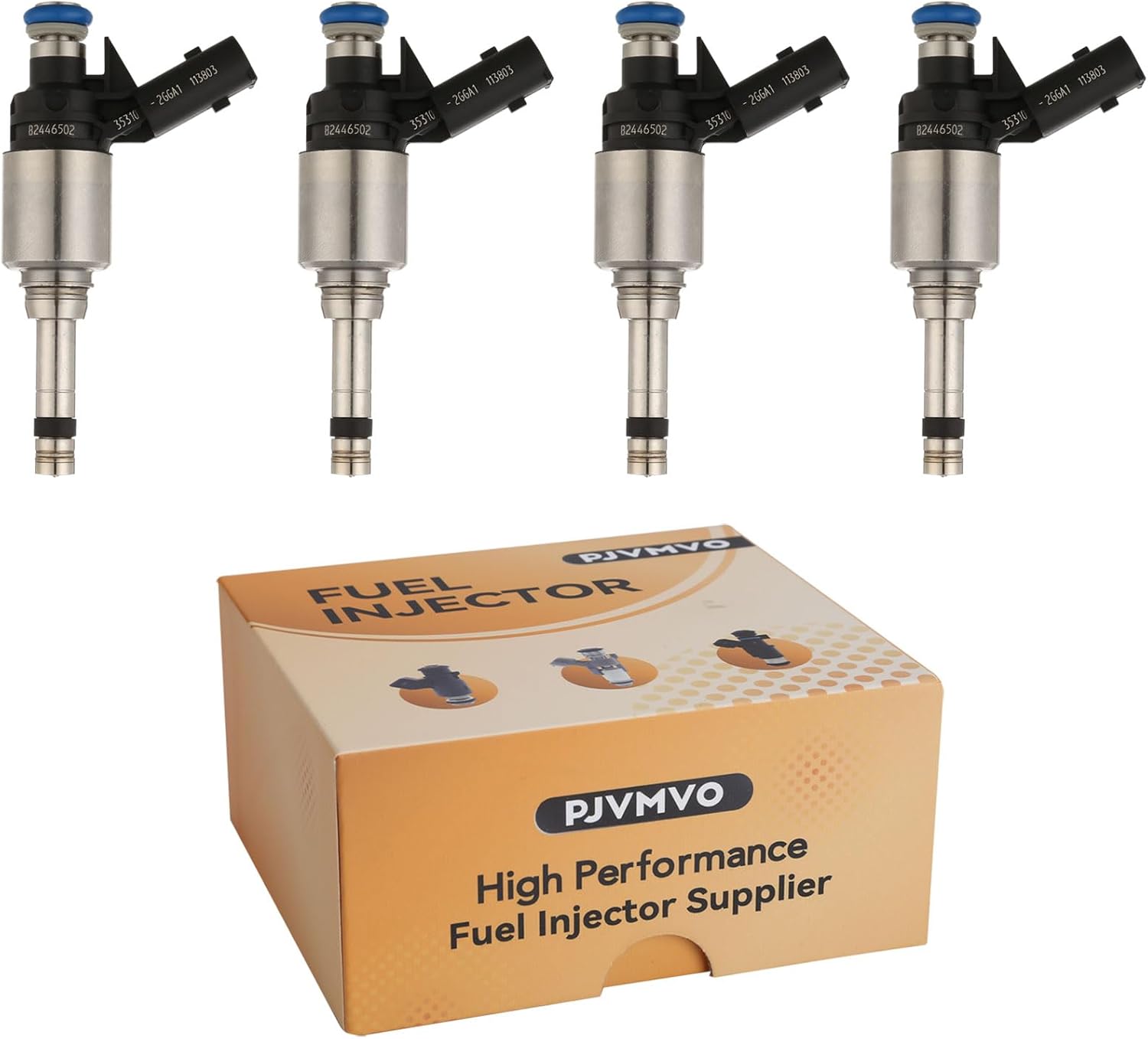 Pjvmvo G4KJ 2.4L GDI High-Pressure Fuel Injectors Set of 4 | OE# 35310-2GGA1 for Hyundai Santa Fe Tucson & Kia Optima Sorento Sportage