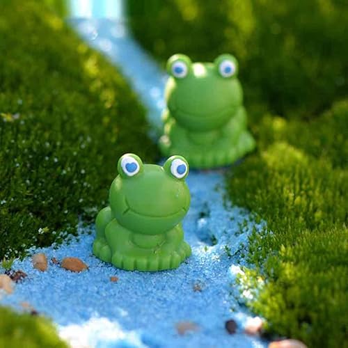 Miniatura 2 de Mini Frogs 100200 unidades, decoración de jardín de ranas pequeñas, figuras de rana verde, decoración en miniatura para el hogar, pequeñas ranas de