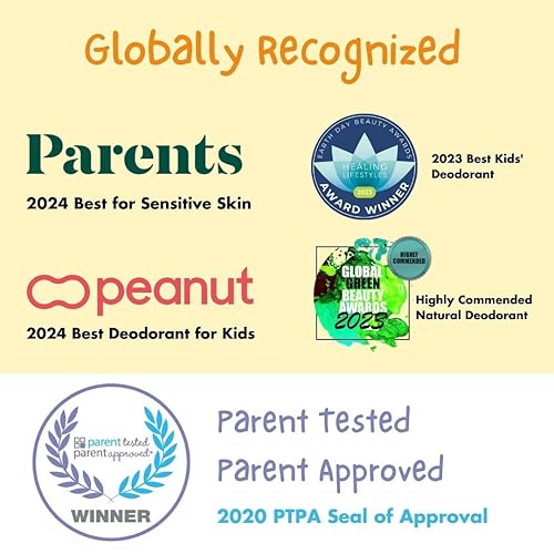 Miniatura 5 de MONA BRANDS - Desodrante 100% natural para niños y niñas, desodorante seguro para niños, sin bicarbonato de sodio, aluminio o aromas sintéticos,