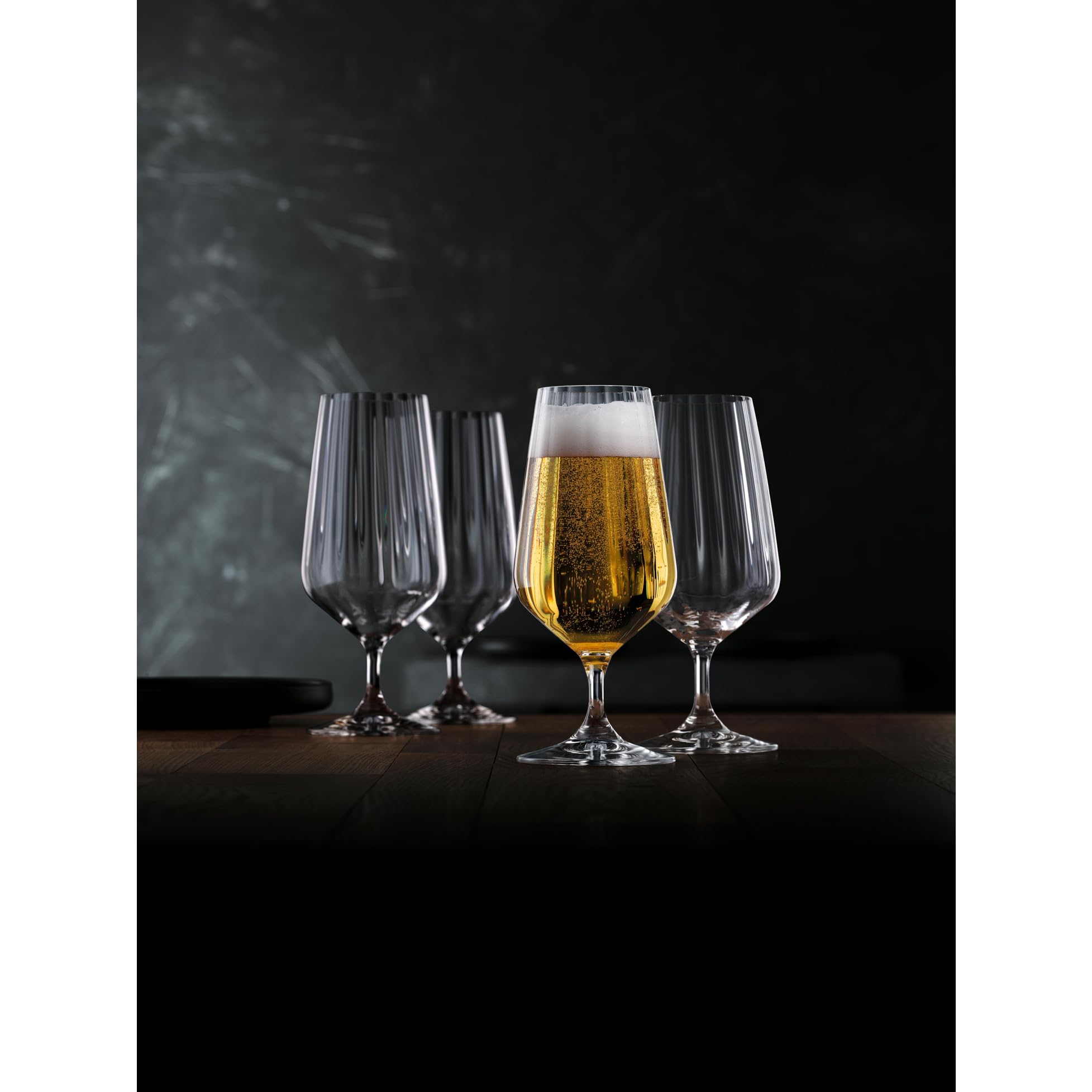 Nachtmann Verre à bière, set de 4 verres Celebration, tulipes de bière, verre cristallin, transparent, 380 ml, 105226