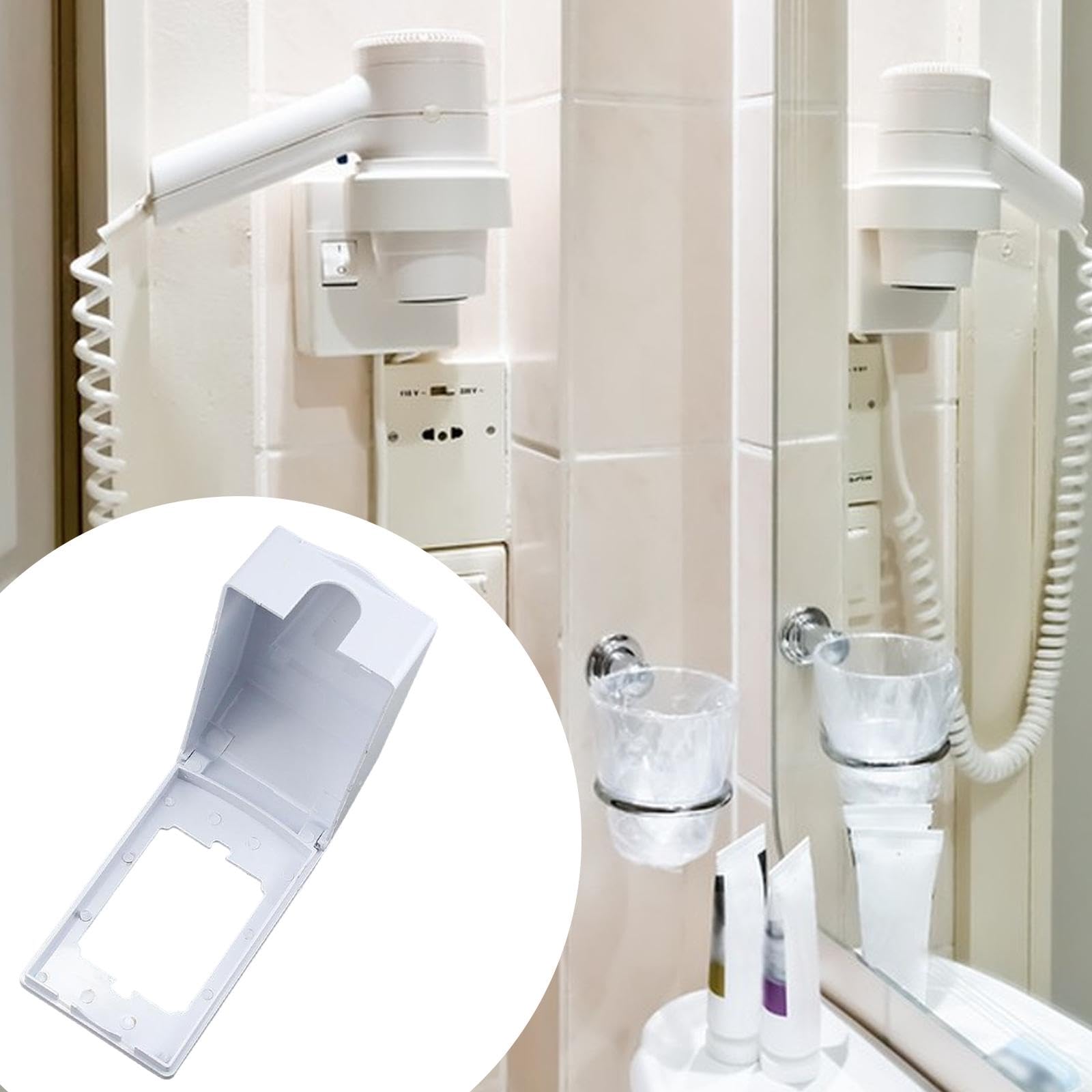 6x Cubierta de Enchufe Tapa Impermeable Caja Protectora de Pared Panel con Estructura Sellada para Uso en Baños Y Húmedas