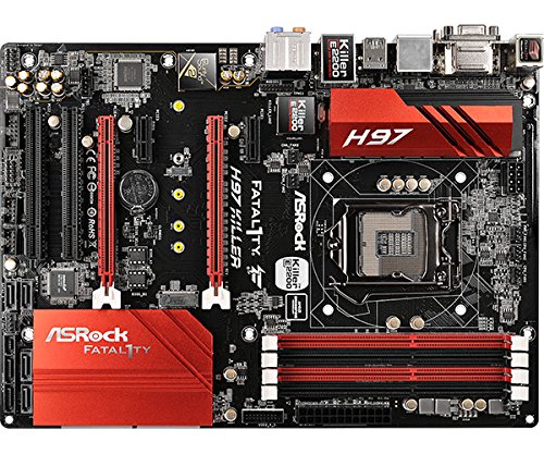 Asrock H97 KILLER Scheda Madre, Nero/Rosso