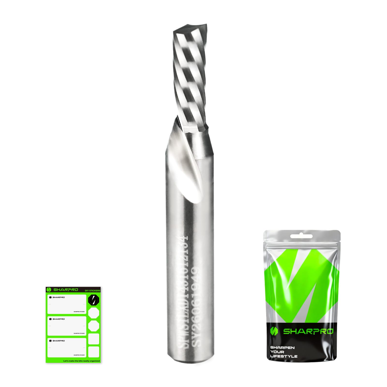 CNC Router Bit - 1/4 Flute Up Cut for Aluminum & Wood -15