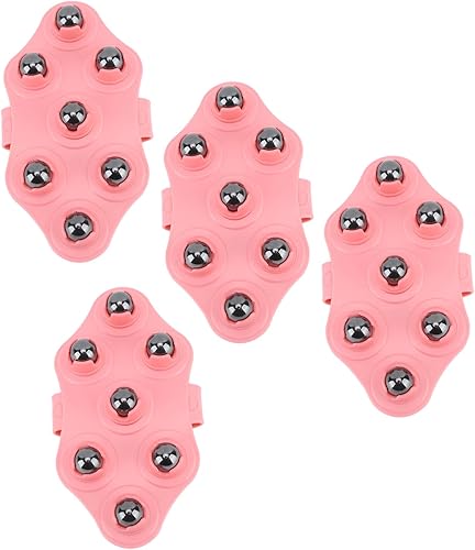 Miniatura 5 de 4 guantes de masaje en forma de palma, masajeador de mano con 7 bolas magnéticas de rodillo, guante de masaje en forma de palma para músculos,