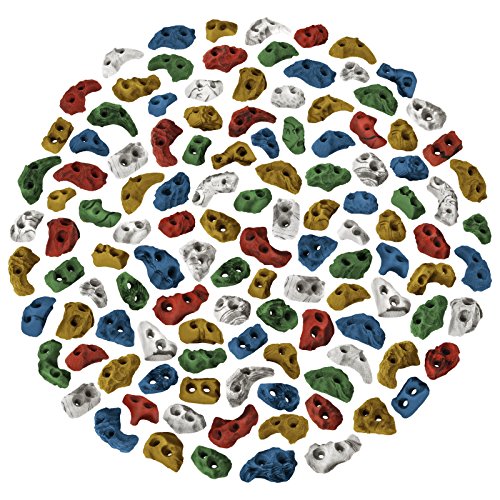 Foto von ALPIDEX Klettergriffe Klettersteine Tritte Größe XS - 15, 30, 60, 120 Stück, Farbe:bunt, Verpackungseinheit:15 Stück