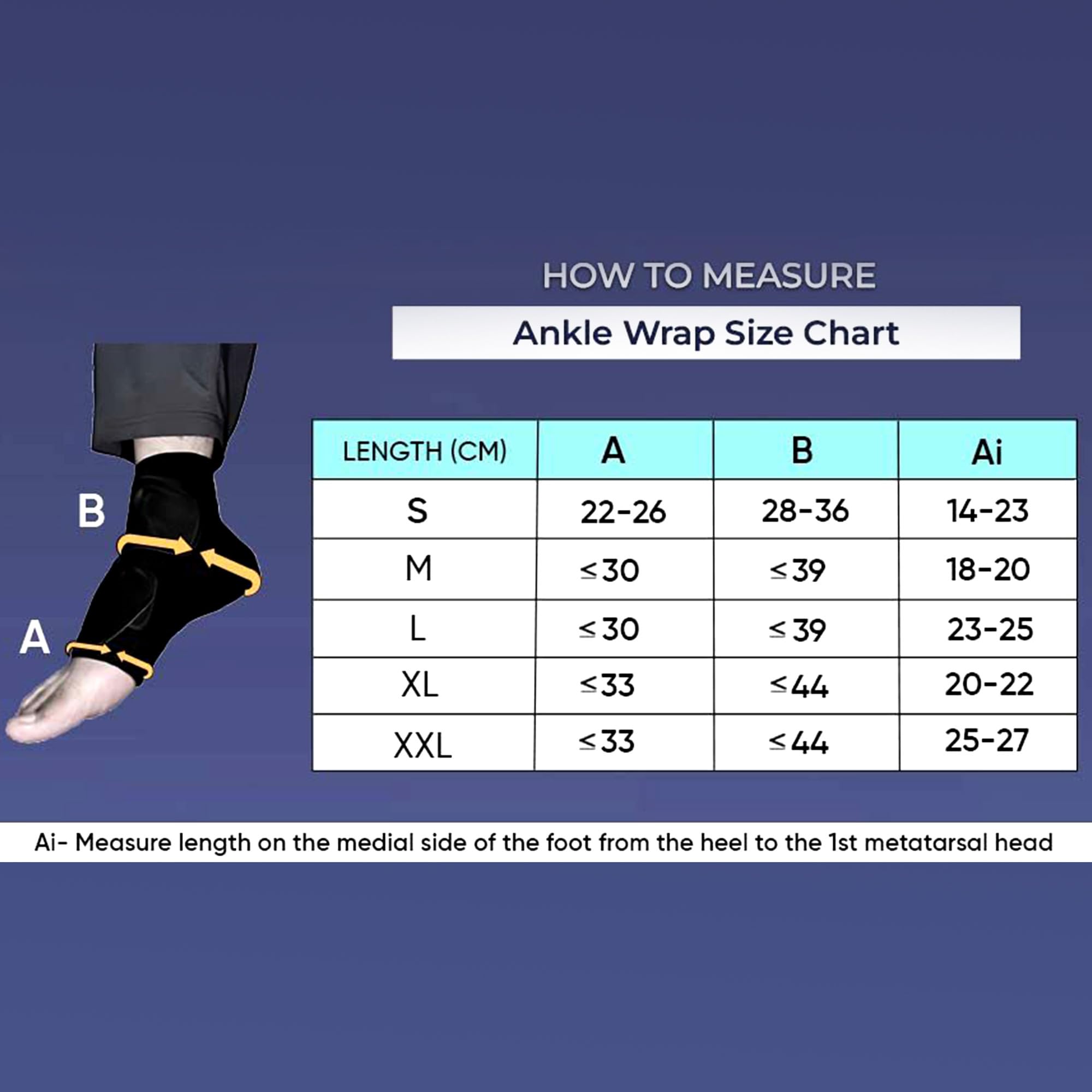 Vein Deep Compression Ankle Wrap, Support for Varicose Veins, Pain Relief, Running, Gym, Sports, 30-50mmHg, Set of 1 (XL)