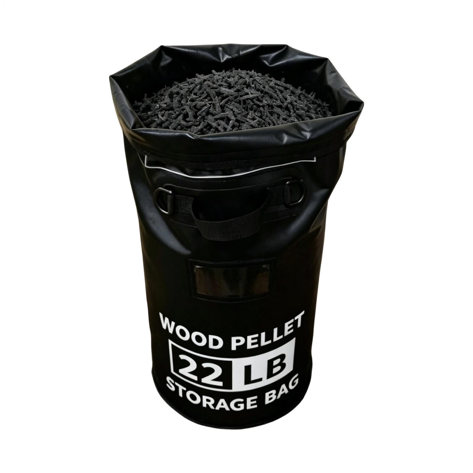Contenitori Stoccaggio Pellet di Legno Secchio Dispenser Per Trucioli Da 10 | Portapellet Per Affumicatore Per Grigliate All'Aperto, Barbecue, Campeggio, Giardino, Picnic, Patio