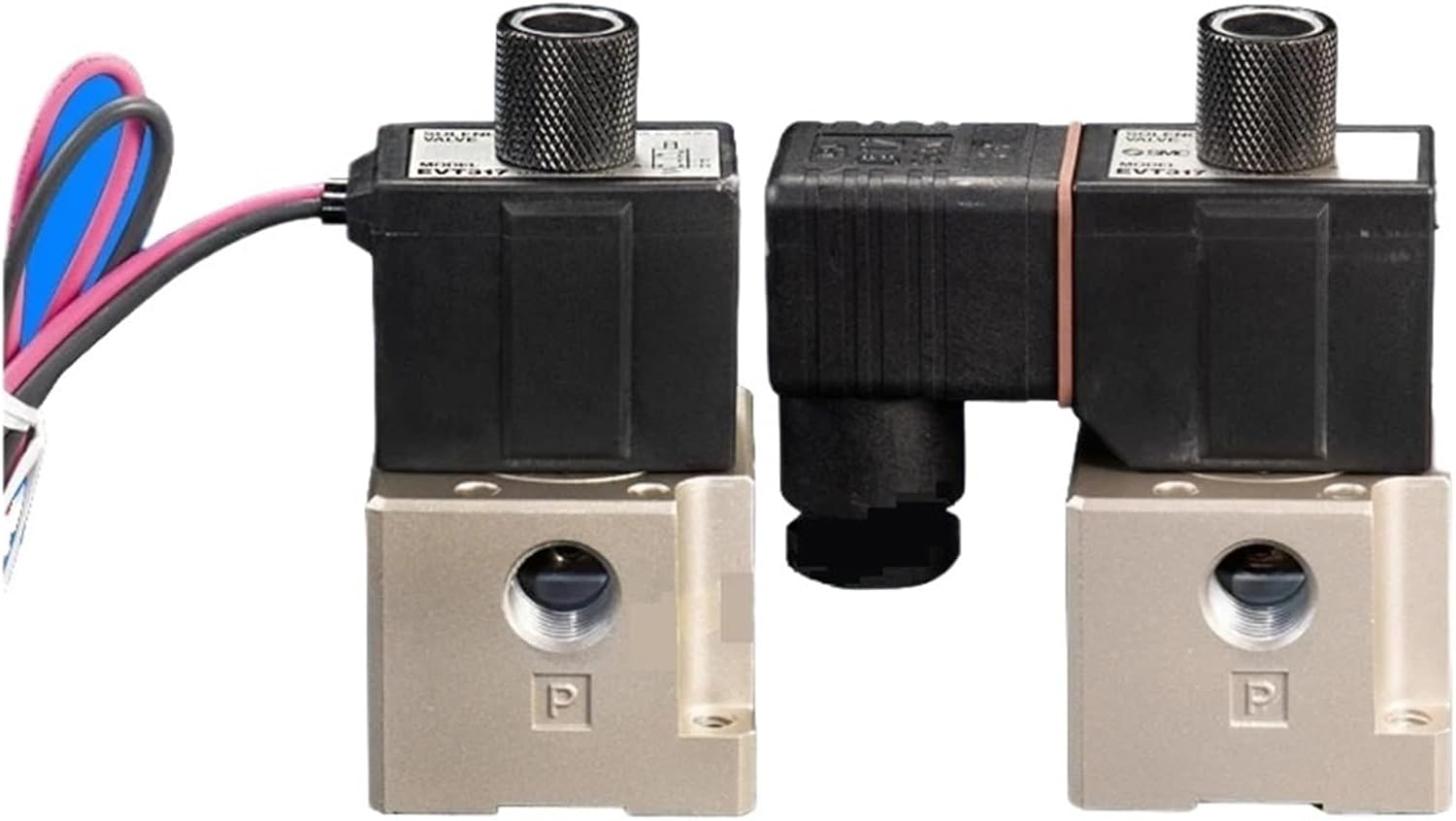 Two position three-way solenoid valve Pneumatic vacuum solenoid valve High frequency valve VT317-5G-02 VT317V-4D-02 VT317-3G-02(Royal Blue)