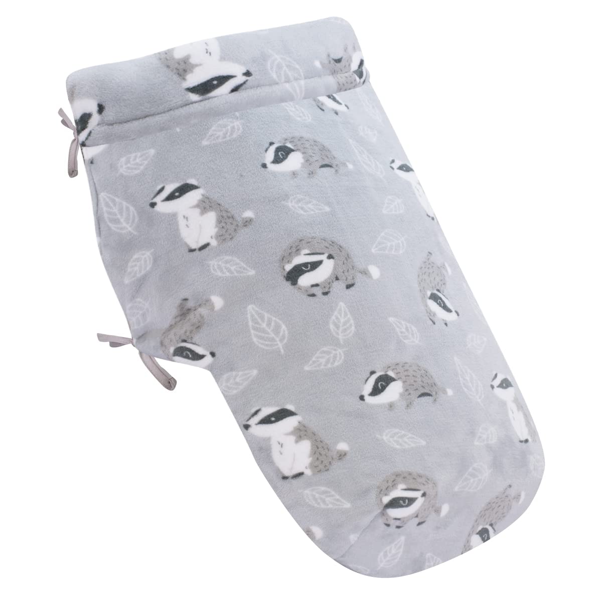 JYOKO Kids Saco Cubrepiés de Invierno Compatible con Portabebés, Sillas de Coche y Cochecitos de Paseo | Polar Teddy Extra Suave | Hecho en España (Badger, Polar Teddy - 80 Cm)