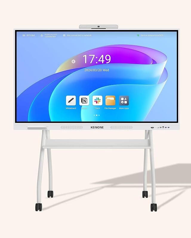Interactive Smart Board for Classroom 85 8 128 GB Electronic Digital Whiteboard Built-in Android OS Open App Ecosystem