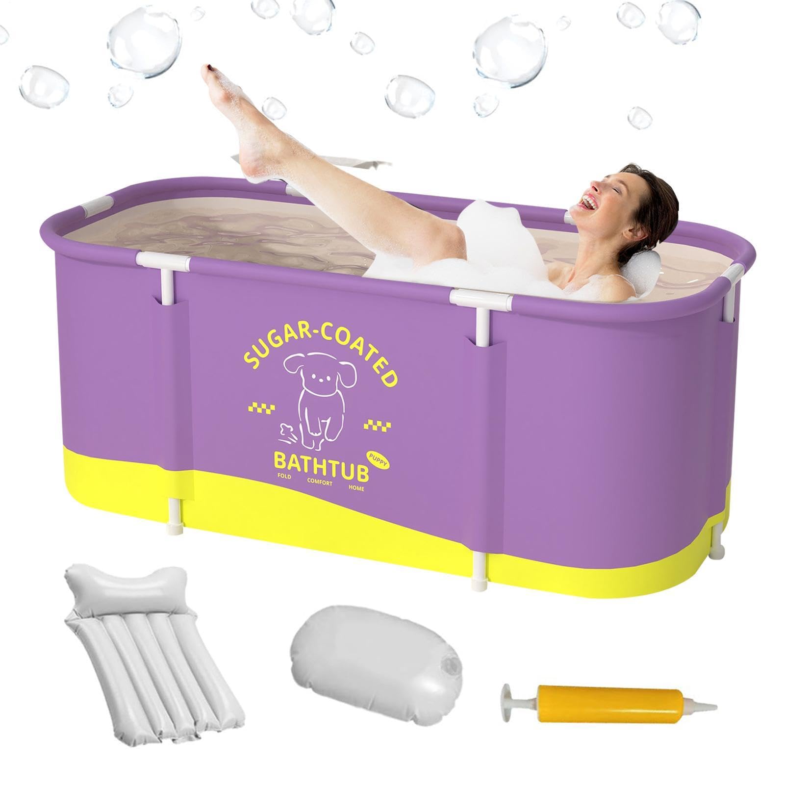 Baignoire de camping pliable adulte pour se rafraîchir en été sur la terrasse