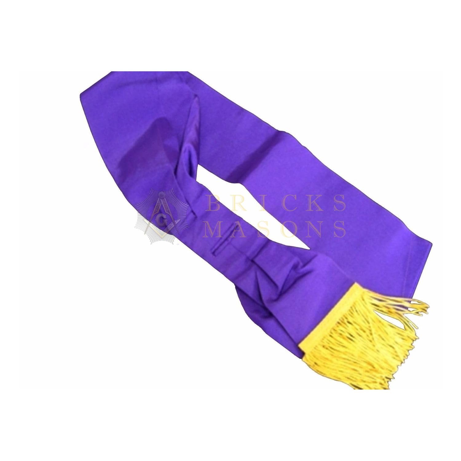 Companion Red Cross of Constantine Sash - Purple with Gold Fringe
